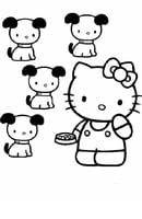 Hello Kitty kleurplaat 11